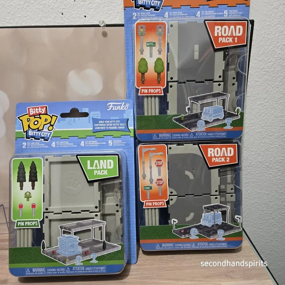 Funko Bitty City: Road Pack 1 & 2 /plus  Land Pack